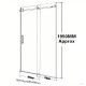 1470*870*1950mm Black Frameless Shower Door & Return Panel 1470*870*1950mm Black Frameless Shower Door & Return Panel